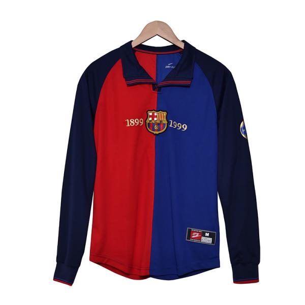 Buy cheap Retro Home Fan Football Shirts Replica Long Sleeved For Barcelona 1899-1999 Centennial from wholesalers