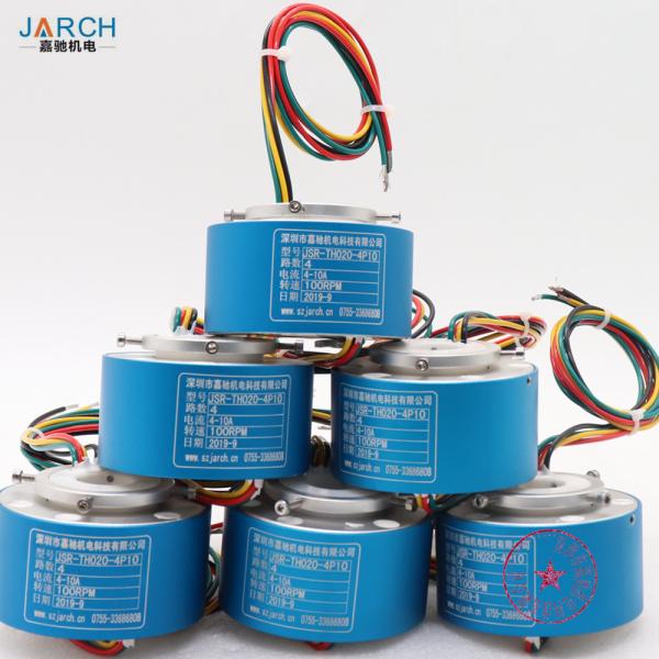 Buy cheap 300RPM IP54 12.7mm Hole 380VAC 6 Circuits Rotary Slip Ring from wholesalers