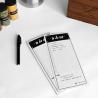Buy cheap Eco Friendly Personalized Magnetic Notepads Black Fridge Shopping List Pad from wholesalers