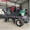 Buy cheap 10 - 100TPH Jaw Mobile Crushing Machine Portable Limestone Gravel Breaker from wholesalers