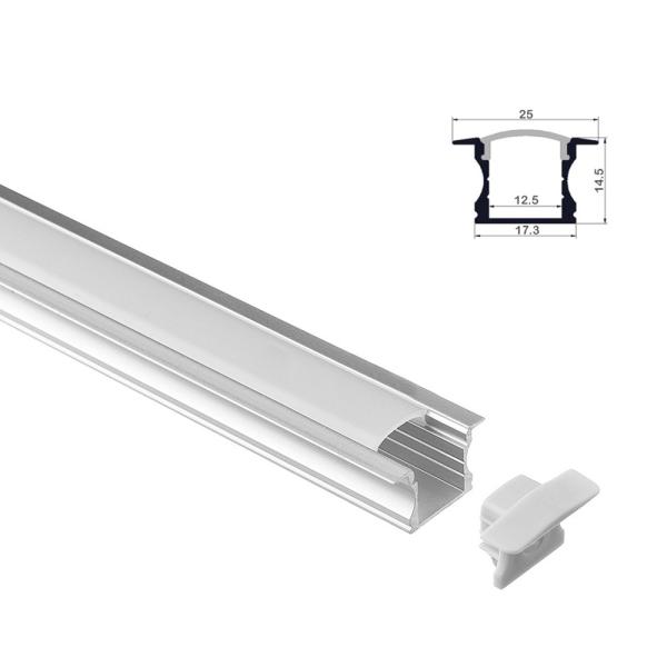 Buy cheap 25X15mm 12.5mm LED Aluminium Profile Easy Installation For Flexible Led Strips from wholesalers
