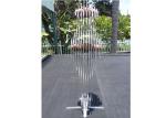 Modern Outdoor Stainless Steel Sculpture Seahorse Sculpture Matt Finish