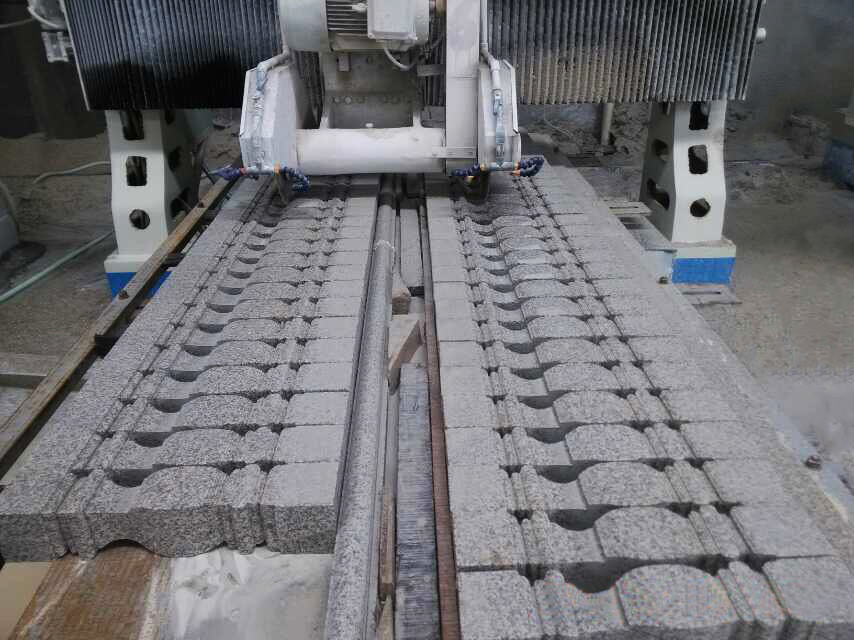 Vertical Stroke Gantry Type PLC Stone Edge Profiling Machine For Marble Granite