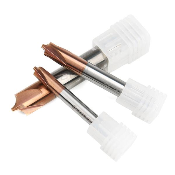 Buy cheap 1/4 Inch 4 Flute End Mill Tungsten Steel HRC55 Internal R 4 Flute Milling Cutter from wholesalers