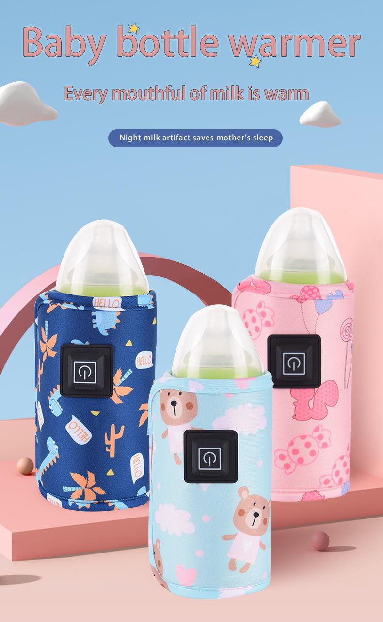 USB Milk Water Bottle Warmer Travel Stroller Insulated Baby Nursing Bottle Heater