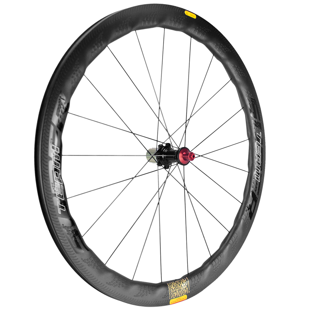 Carbon Fiber Superteam Road Bike Wheel Set 25mm Width 50mm Depth Ceramic Bearing Hubs