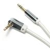Buy cheap White AUX Digital Audio SPDIF Cable 90° 3.5mm Knited rope Plated Aluminum Alloy For Sound Speaker Car Audio 0.92M from wholesalers