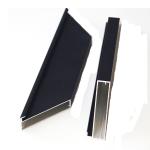 Thickness 0.8-1.5mm Aluminium Door Profiles For Furniture Golden / Black Cabinet