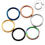 Steel Ear Stud Segment Rings Nose Hoop Ear Septum Helix Piercings Orelha