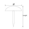 Buy cheap Factory Manufacturing Antique Chair Nails Upholstery Furniture Nail Sofa Decorative Nails from wholesalers