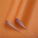 Solid Color Sand Surface PVC 3D Wallpaper for Hotel Interior Decoration Orange 0