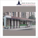 10mm Tempered Glass 110v Bus Stop Waiting Shed
