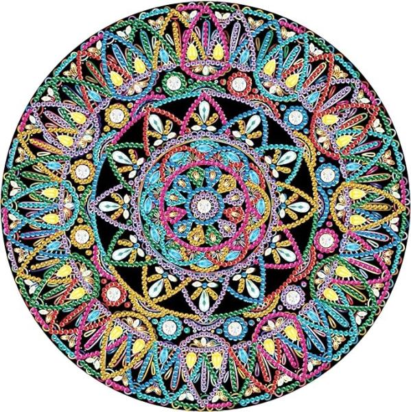 Modern Square Mandala Set Partial Diamond Crystal Painting For Home Wall Decor