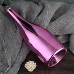 Collar Glass Bottle for Spirits Vodka Gin Champagne Liquor 750ml Electroplated