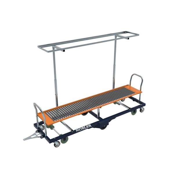 Buy cheap Transport Greenhouse Harvest Trolley With Towing System Anti Skid Aluminum Plate from wholesalers