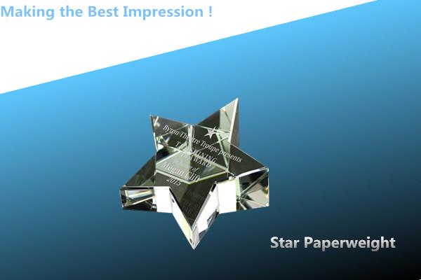 Buy cheap crystal star/crystal star paperweight/glass paperweight/crystal star award/star paperweigh from wholesalers
