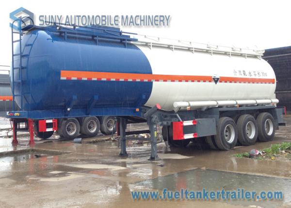 Buy cheap Tri-axle Oil Tank Trailer 35000L Ammonia water Chemical Tank trailer Q345 / Q235 from wholesalers