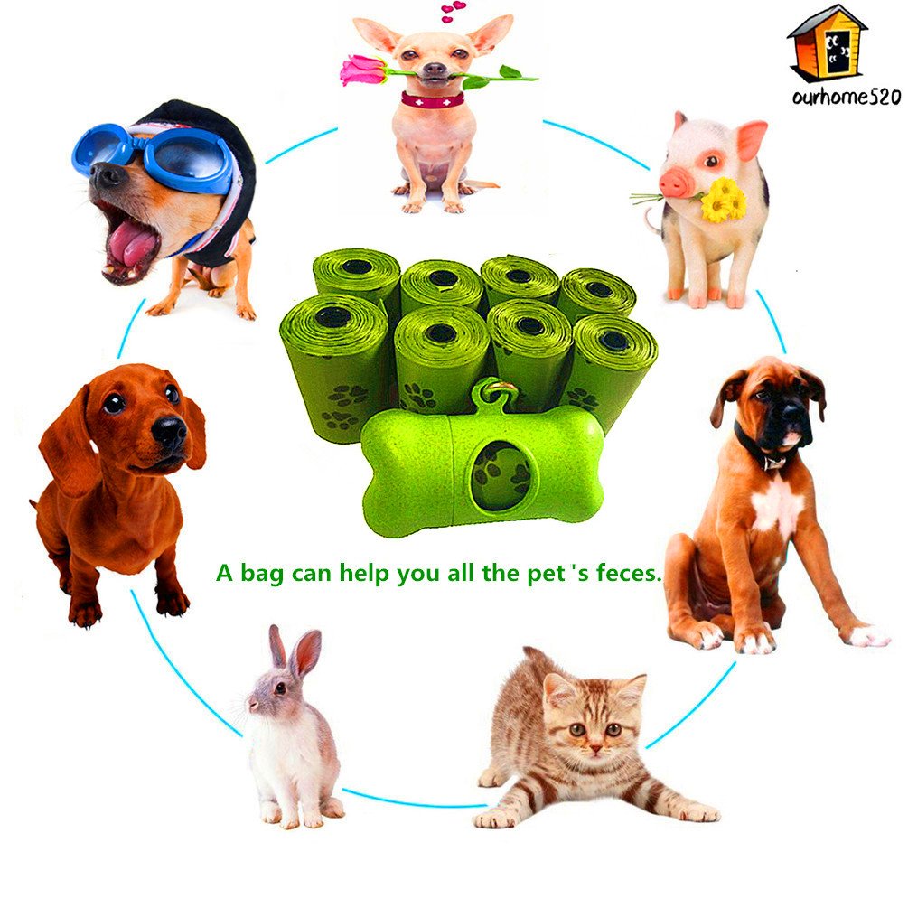 Environmentally Friendly Biodegradable Animal Waste Bags For Dog Waste Handling