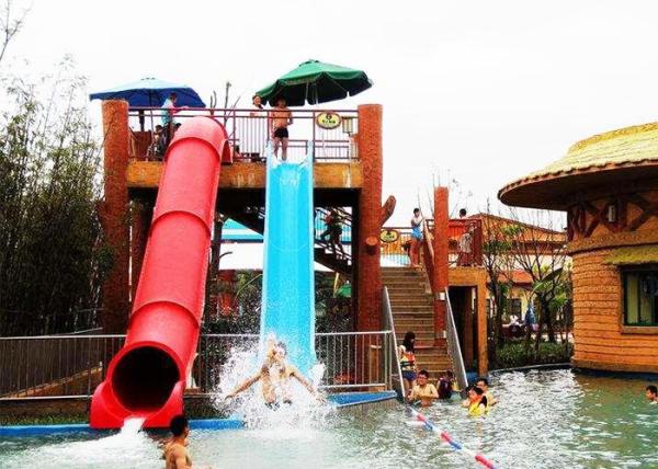 Buy cheap Adults Tube Water Slide , Outdoor Barreled Sled Inground Pool Slide from wholesalers