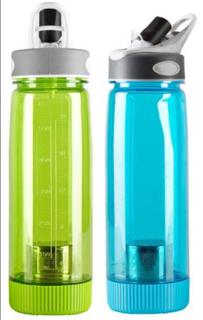 Buy cheap tritan water bottle with strainer- Made of durable Eastman TritanTM from wholesalers