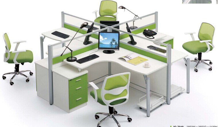 4 seat office partition workstation,4 seat office cubicle,#JO-7010