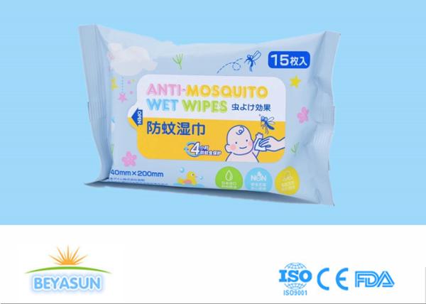 Buy cheap Anti Mosquito Baby Wet Wipes Cleaning Face And Feet Enviromental Protection from wholesalers