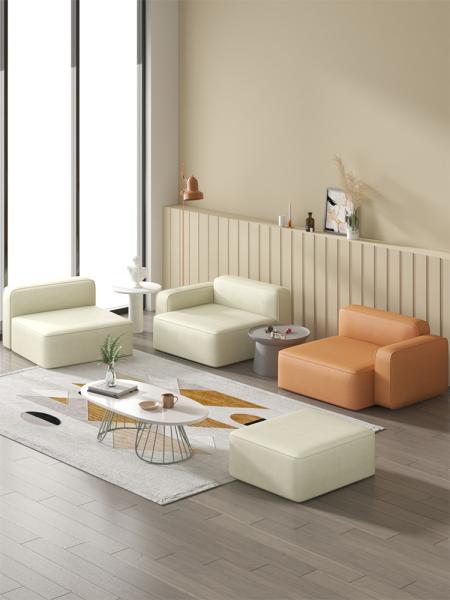 Buy cheap Living Room OEM Leather Sectional Sofa Set 60*75cm Multi Color from wholesalers