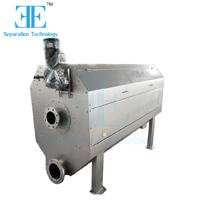 DN20 Flange Rotary Drum Screen For Continuous Wastewater Filtration