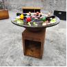 Buy cheap 40 People Base 2mm Camping Fire Pit Grill ISO9001 Corten BBQ from wholesalers