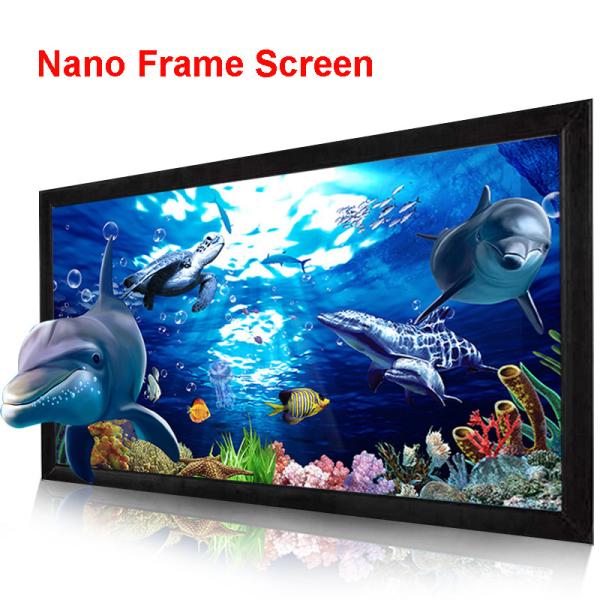 Buy cheap 120" 16:9 fixed frame projection projector screen HD 3D TV home theater nano soft screens-1 from wholesalers