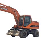 Used Doosan DH170w-7 Hydraulic Wheel Excavator 0.6m3 Bucket Capacity