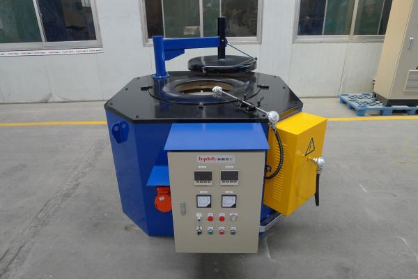 Buy cheap 1200KG Blue Tilting Electric Crucible Melting Furnace For 280 Kg/H Iron Steel Outshell from wholesalers