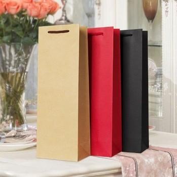 Buy cheap CMYK 100gsm Kraft Paper Wine Bags from wholesalers
