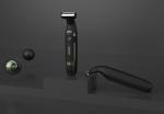 SP-8005 ABS+stainless steel blade micro hair trimmer