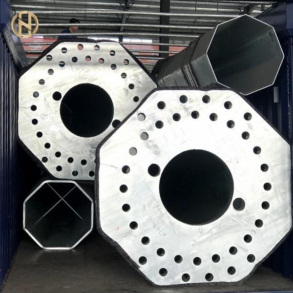 Quality Angle Degree 12 Side Telescopic Electric Power Post 86um 161kv Black With Zinc Color for sale