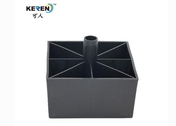 Buy cheap KR-P0249 Durable Plastic Square Couch Legs 60mm Height Corrosion Resistance from wholesalers