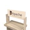 Buy cheap Flexible Point Of Sales Displays Stores Wooden Wine Display Rack With Wheels from wholesalers