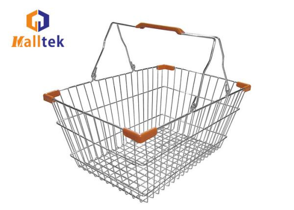 Buy cheap 20L Zinc Plating Wire Mesh Metal Shopping Basket For Boutique Store from wholesalers