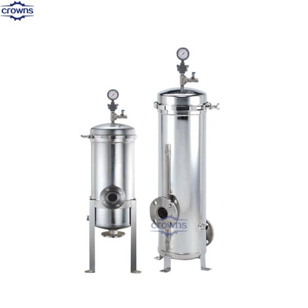 Food grade 10 inch stainless steel 304 or 316L single cartridge filter housing