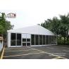 Buy cheap Glass Sidewall Aluminum Event Tent For Outdoor Temporary Party , White Roof Tempered Structure from wholesalers