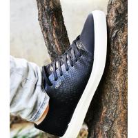 Buy cheap EUR Size 42 27cm Mens Casual Leather Slip On Shoes All Black Colorway product