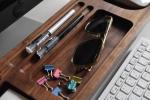 Wood Desk Organizer Office Desk Accessories Wood Docking Station Wood Phone