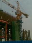50m Boom 5015 stationary attached Tower Crane Luffing Crane with 50.2 Height