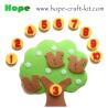 Buy cheap Felt DIY Material Kids Toddler Children Numbers Education Kits Teaching Aids digits Felt Fruit Vegetables OEM ODM from wholesalers