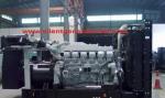 Yellow Color MITSUBISHI Diesel Engine Generator Set 50HZ 1100KW / 1375KVA
