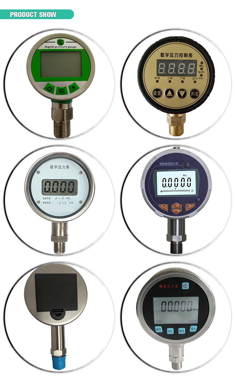 Battery Power Precision Test Pressure Gauge 100mm 0-100MPA