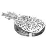 Buy cheap Brushed Stainless Steel Barware Hawthorne Cocktail Strainer with Pineapple Design from wholesalers