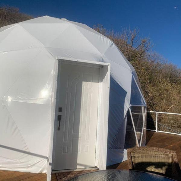 Buy cheap Prefab Inflatable Dome Tent Hotel Decoration Transparent Geodesic from wholesalers