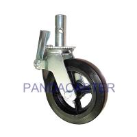 Buy cheap Black Heavy Duty Scaffold Wheels 200mm Castor Wheels 8 Inch product
