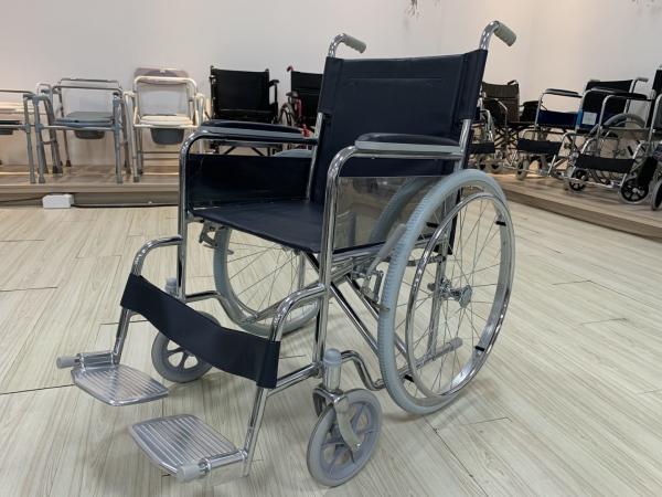 Buy cheap GT-874 Lightweight Manual Wheelchair Bariatric Transport Chair 500 Lbs Steel Chromed from wholesalers